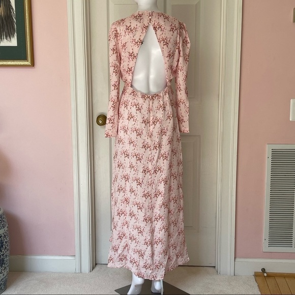 J.Crew Collection Ruffle Silk Dress in Freesia Floral size 4 - Picture 3 of 14